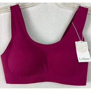 Le Mystere Women's Bra Size Small Smooth Shape Wireless 7312 Mulberry B34